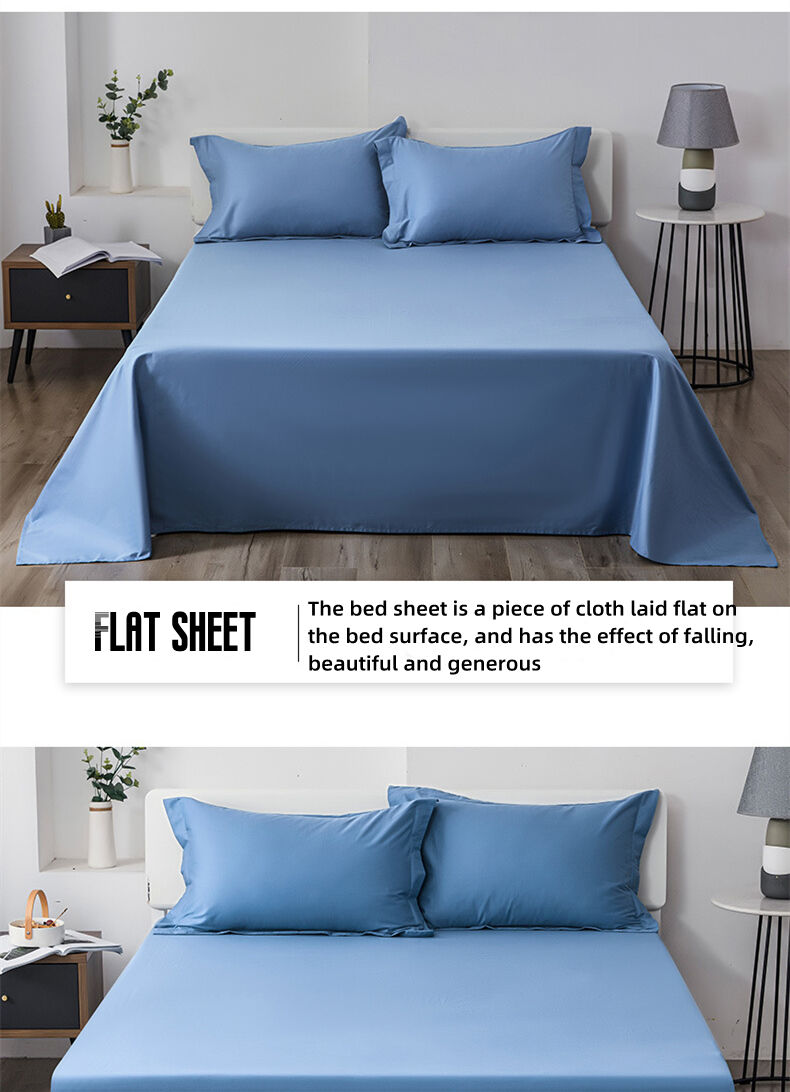 Home 4 Piece cotton fitted Bed Sheet for Solid Color Comforter Bedsheet Bedding Set manufacture