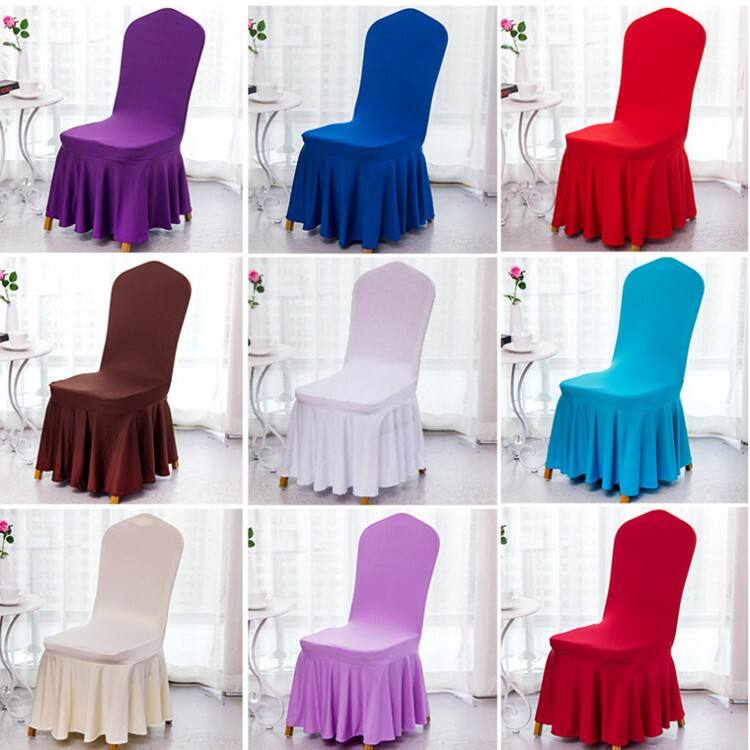 Stretch washable Outdoor Romantic white wedding banquet polyester table cloth and chair covers factory