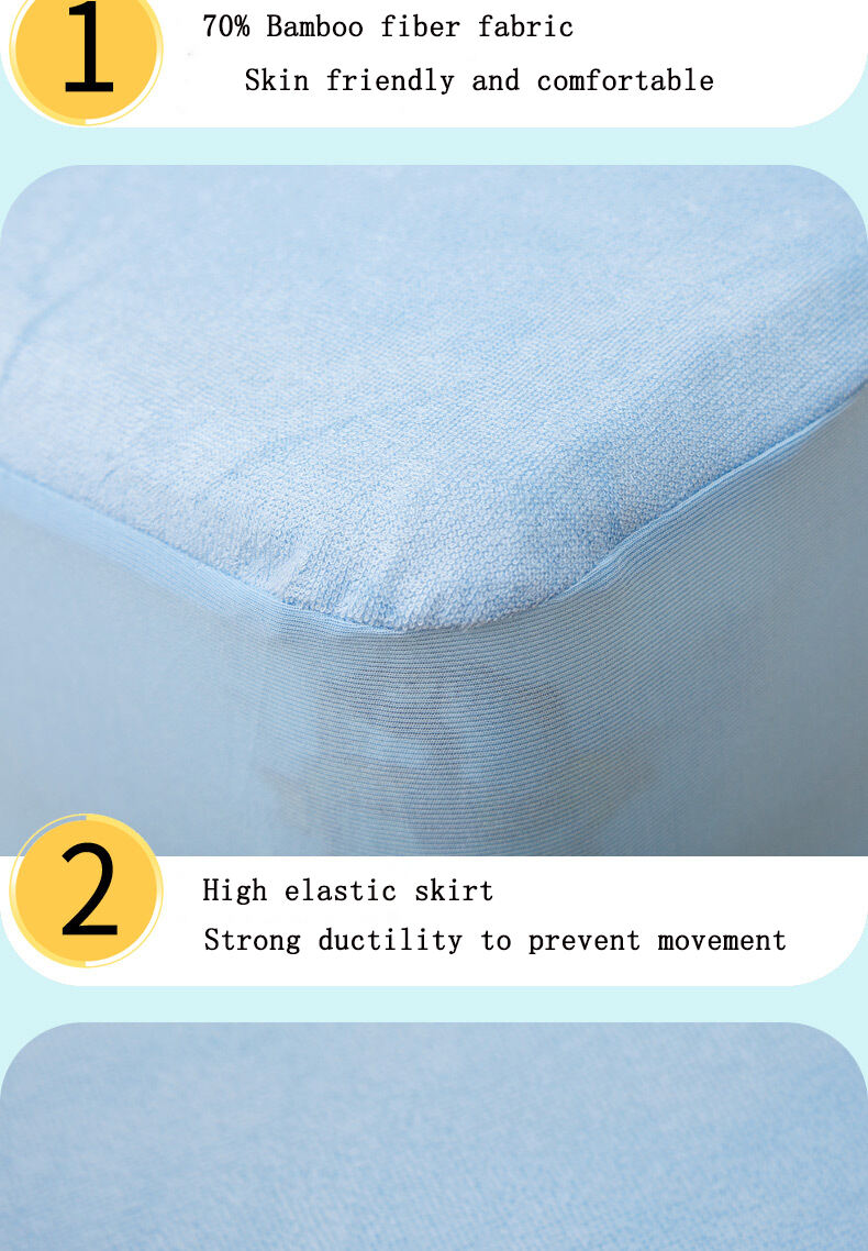 High Quality summer Organic bamboo Fitted Sheet luxury water proof bed sheet manufacture