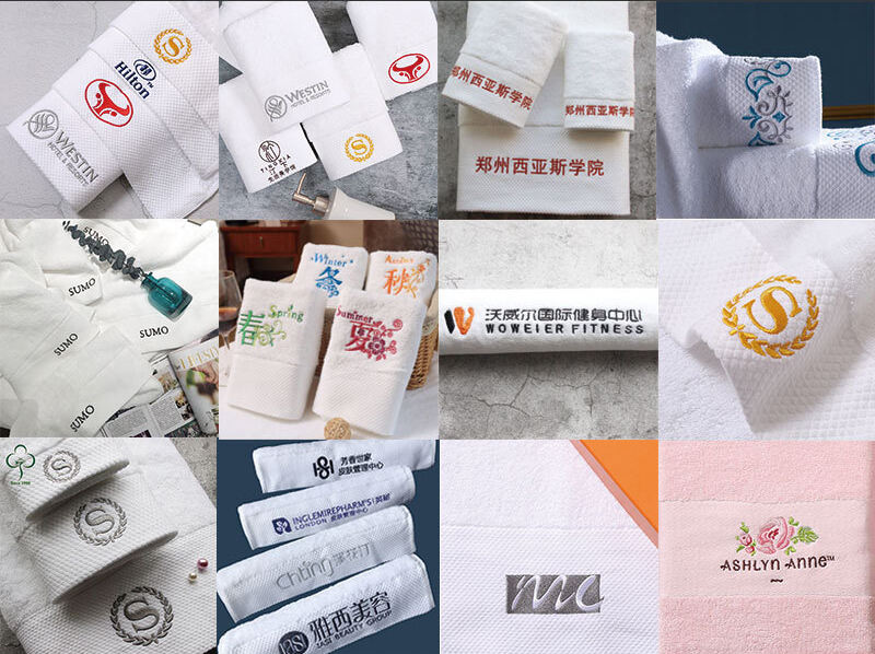 Hot sell fast dry super soft hotel face towel 100% cotton logo factory