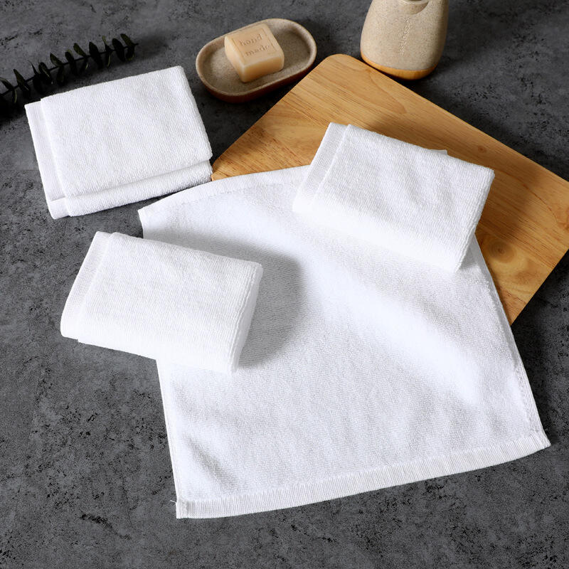 Hot Sale Stock Cheap Price Cotton White Hotel Small Hand Towels details