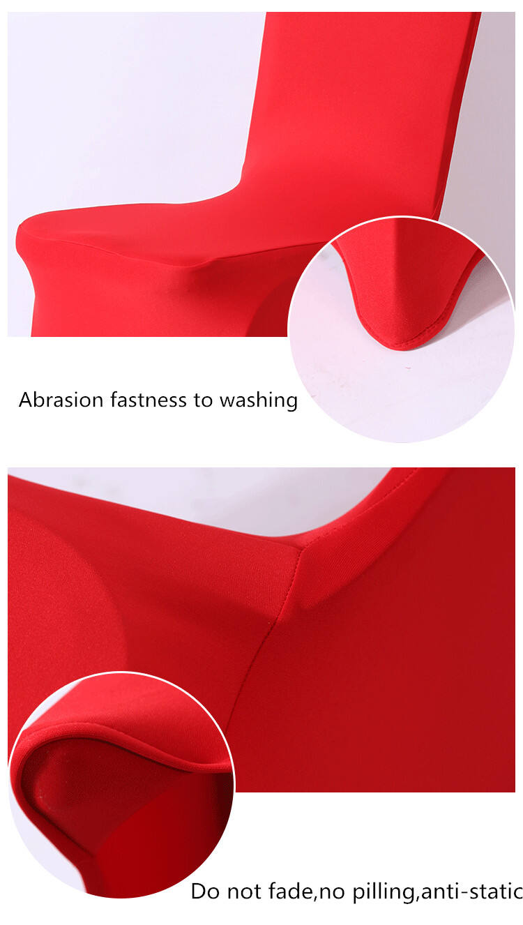 Wholesale red spandex durable thickened quality chair cover supplier