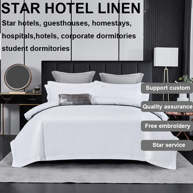 Custom style bedding sets Hotel bed linen set Custom LOGO quilt Large bedding linen Hotel beds details