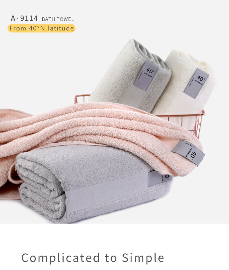 High Quality Pure Towel 100% Cotton Home Bath Towel Soft Valentine Plain Towel details