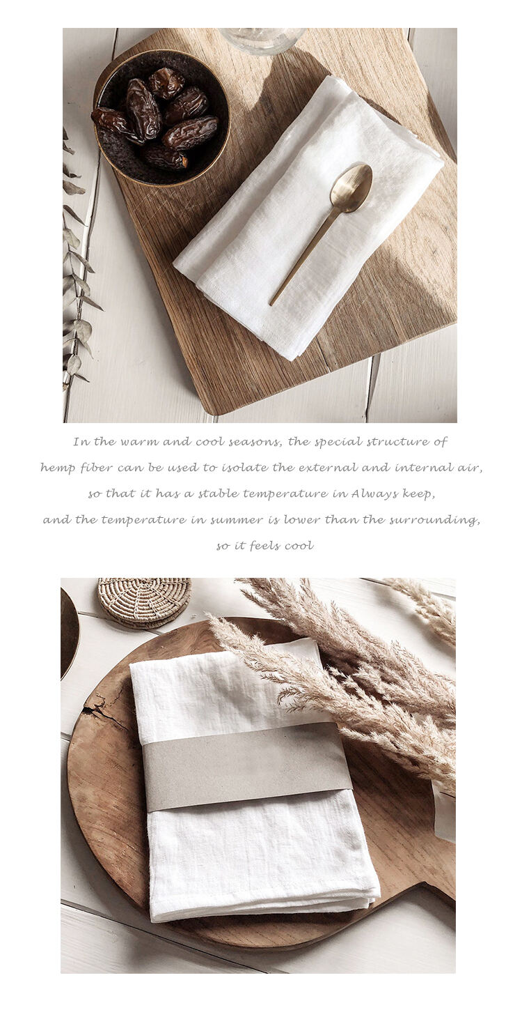 Wholesale cheap french elegant linen cotton cloth table napkin for party dinner wedding factory