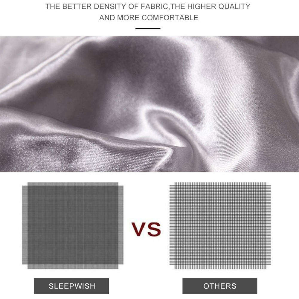 Hotel solid color Silk luxury satin sabanas comforter bedding set 3pcs supplier