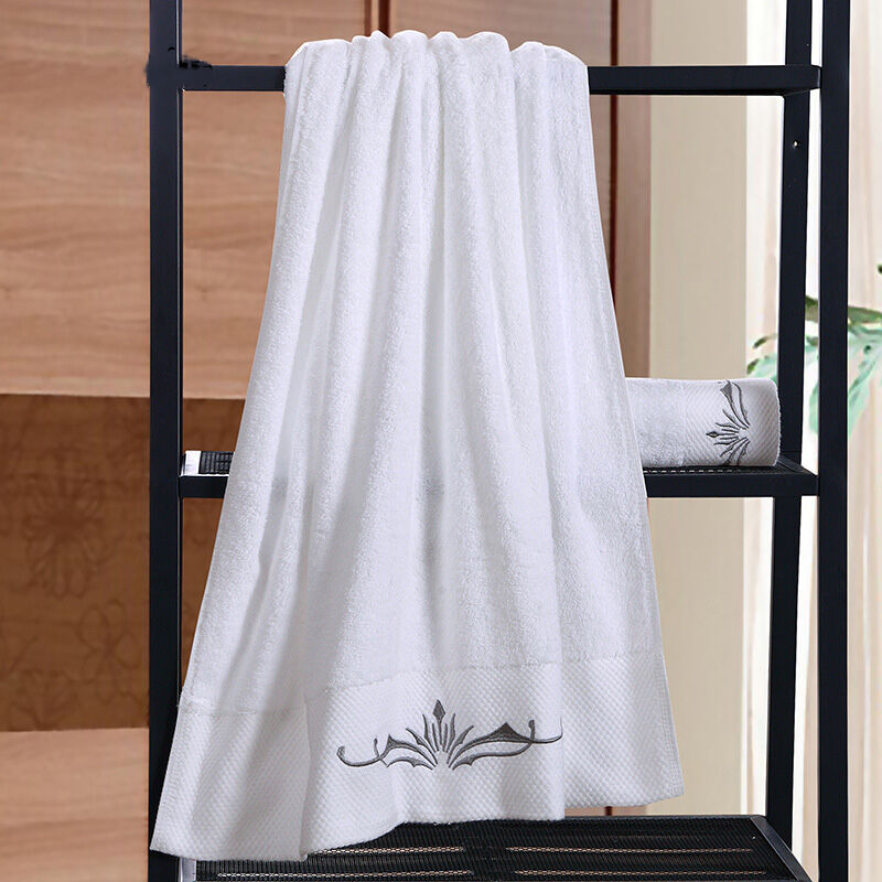 Soft Comfortable 100% cotton hotel towel set with Embroidery logo toallas manufacture