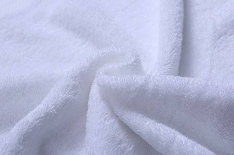 High Quality Soft White embroidery logo 100% Cotton Hotel hand face bath towel supplier