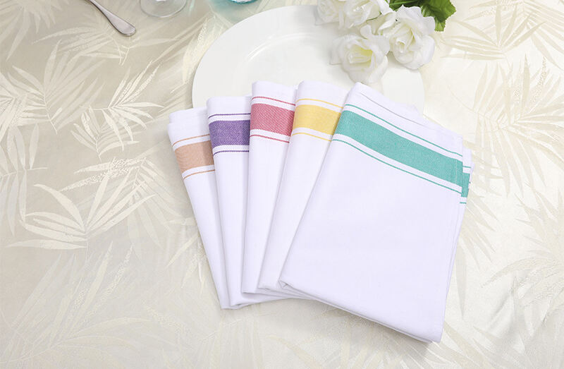 Factory price Cheap All Colorful Stripe Cloth Reusable Quality Kitchen Towel manufacture