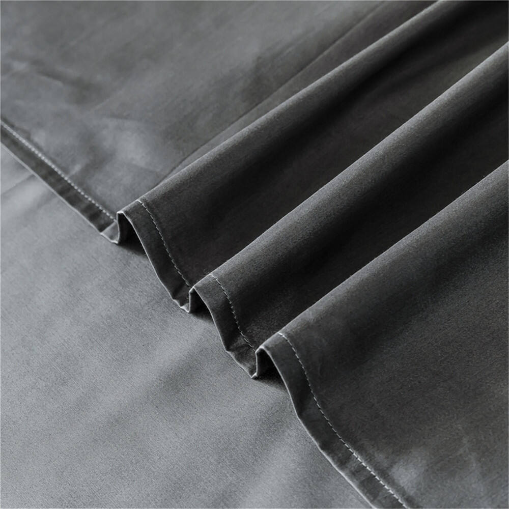 60s 100% cotton bed sheet pillowcase washable cotton bed 4 piece set long staple cotton bedding set manufacture