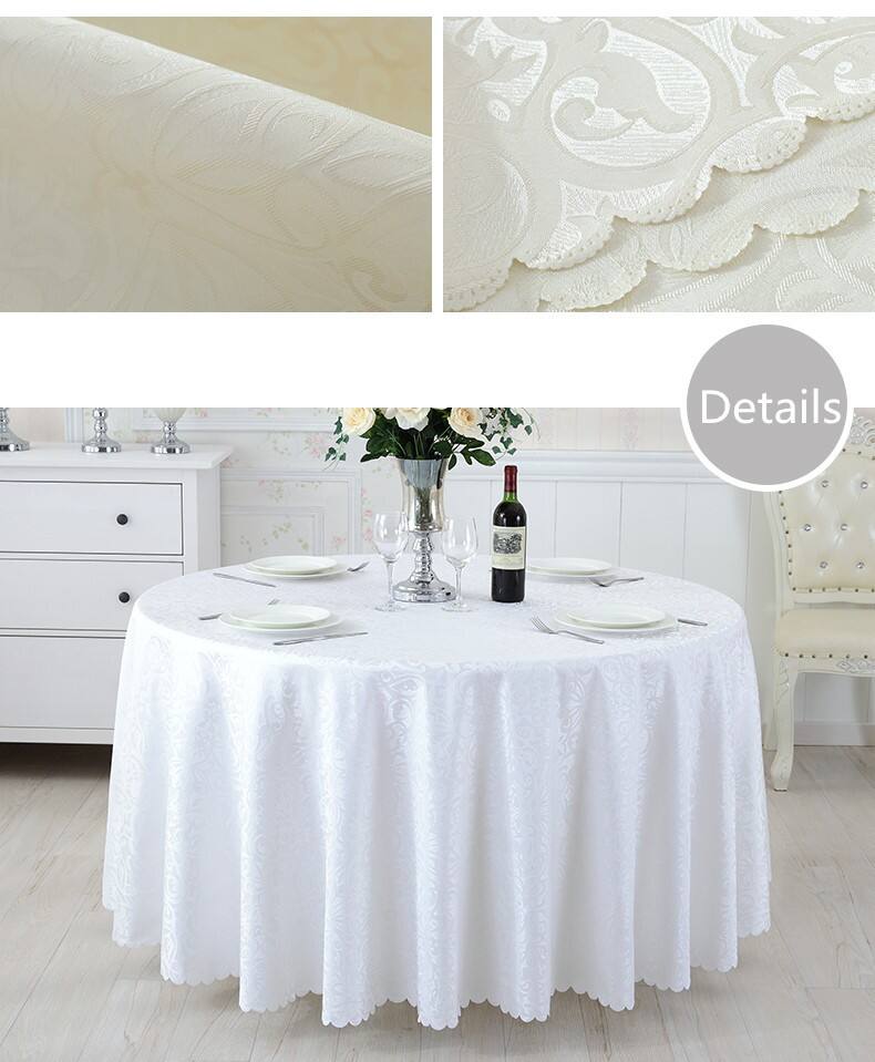 Supplier wholesale wedding banquet Burgundy luxury Manteles customized hotel table cloth factory