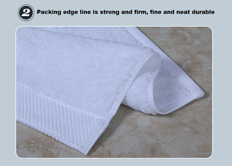 100% cotton towel 5-star luxury popular modern white hotel bath towel set factory