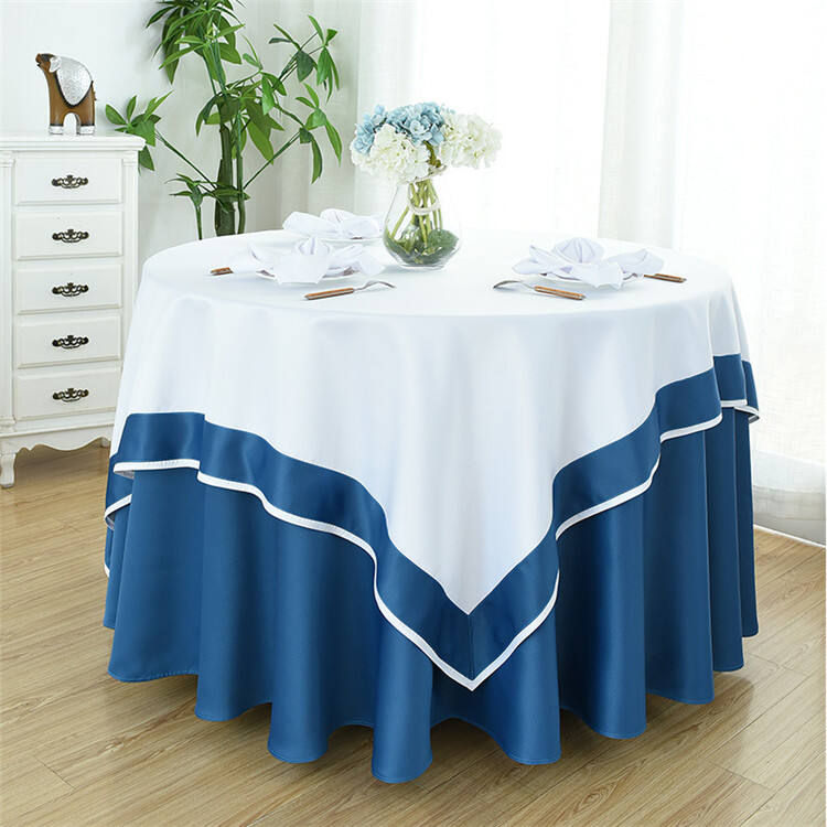 Cocktail tablecloths round plastic table cloth table covers wedding decoration manufacture