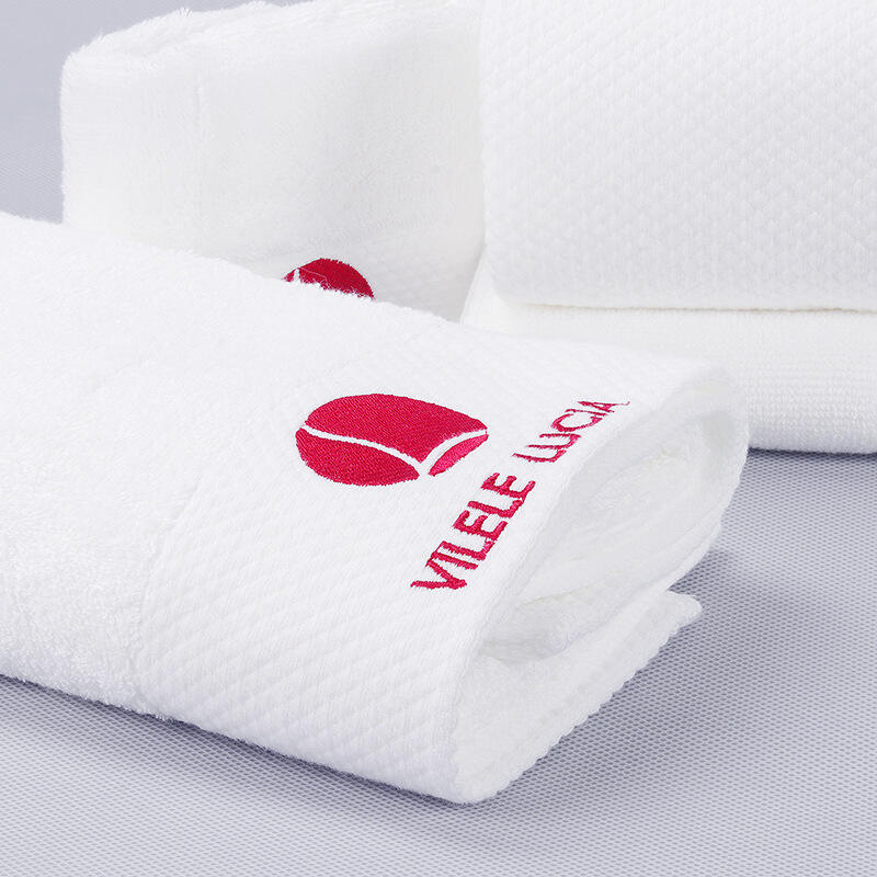 Popular soft hotel white bath hand quirk dry towel logo custom design towels manufacture