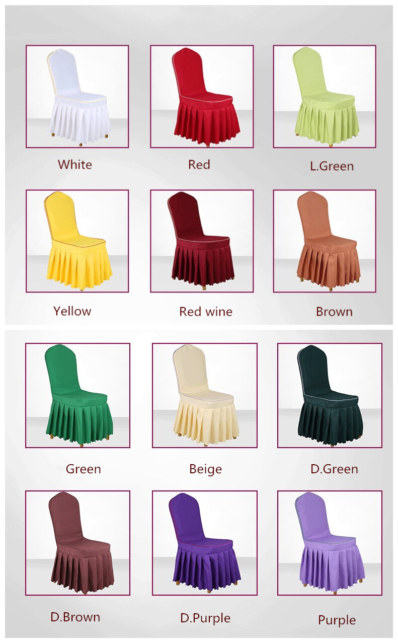 Factory direct cheap polyester spandex chair cover restaurant chair cover details