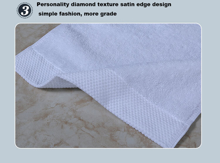 100% cotton towel 5-star luxury popular modern white hotel bath towel set manufacture