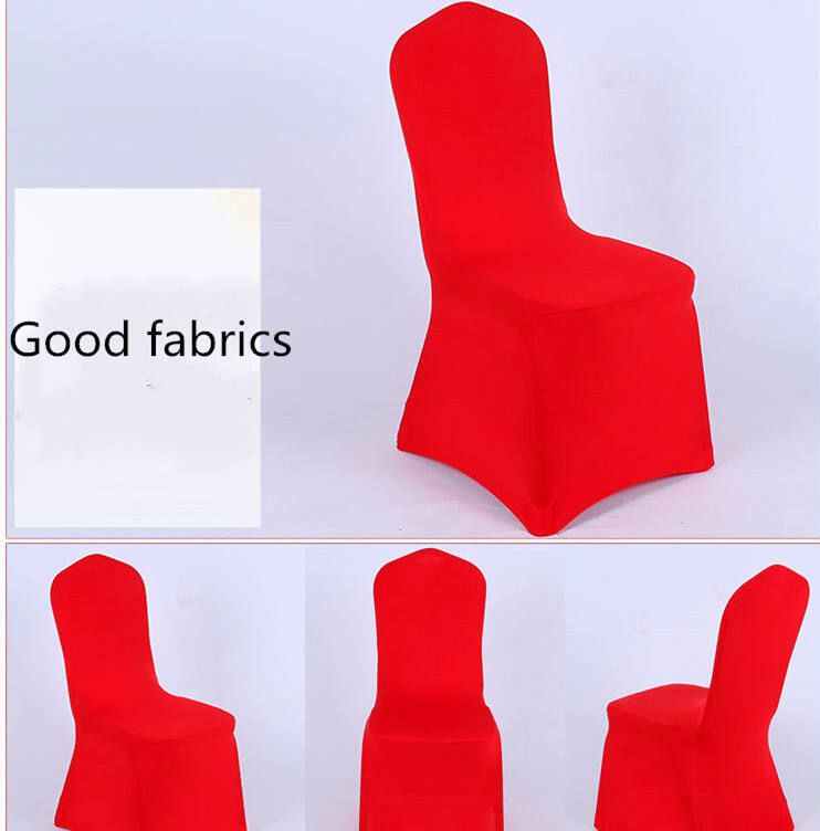 decorative red color Seat wedding Chair Covers manufacture