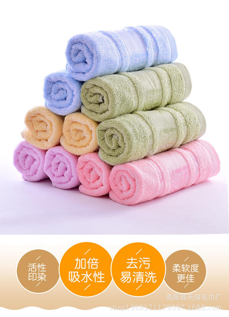 Wholesale organic bamboo fiber towels or custom towels logo embroidery durable absorbent soft towels supplier