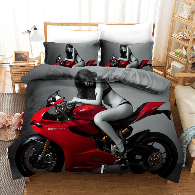 3D custom printed harley davidson comforter set designer bed sets covers decorated beds factory