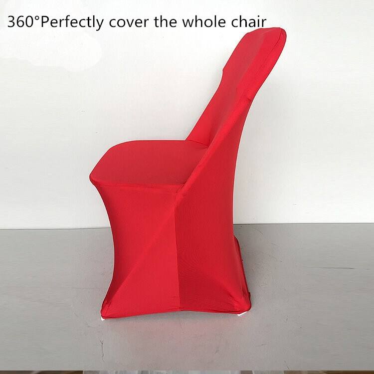 Custom Premium Quality Colorful Spandex Chair Cover for Banquet Wedding details