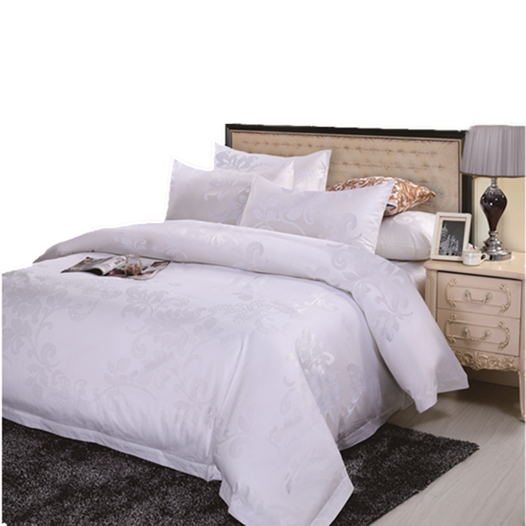 Factory direct sale 100% cotton sateen white hotel duvet cover