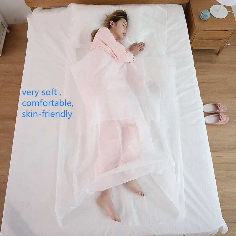 One time use hotel hospital traveling disposable bed sheet sets one time mattress manufacture