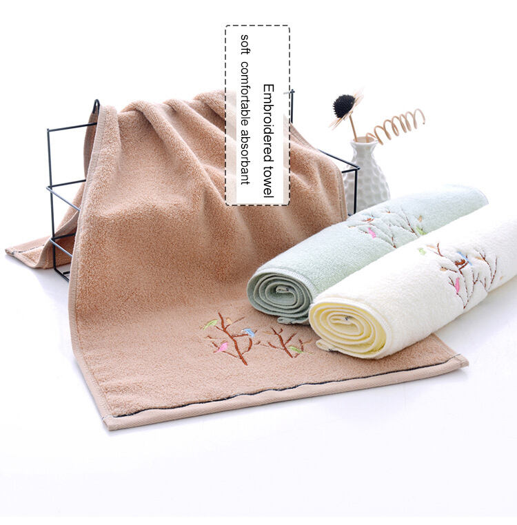 Face towel cotton High quality satin bath linens hand towels details