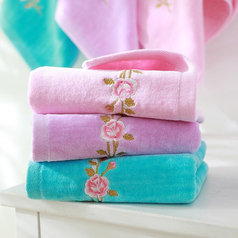 Factory price made absorbent drying towel soft jacquard organic cotton towels with logo factory