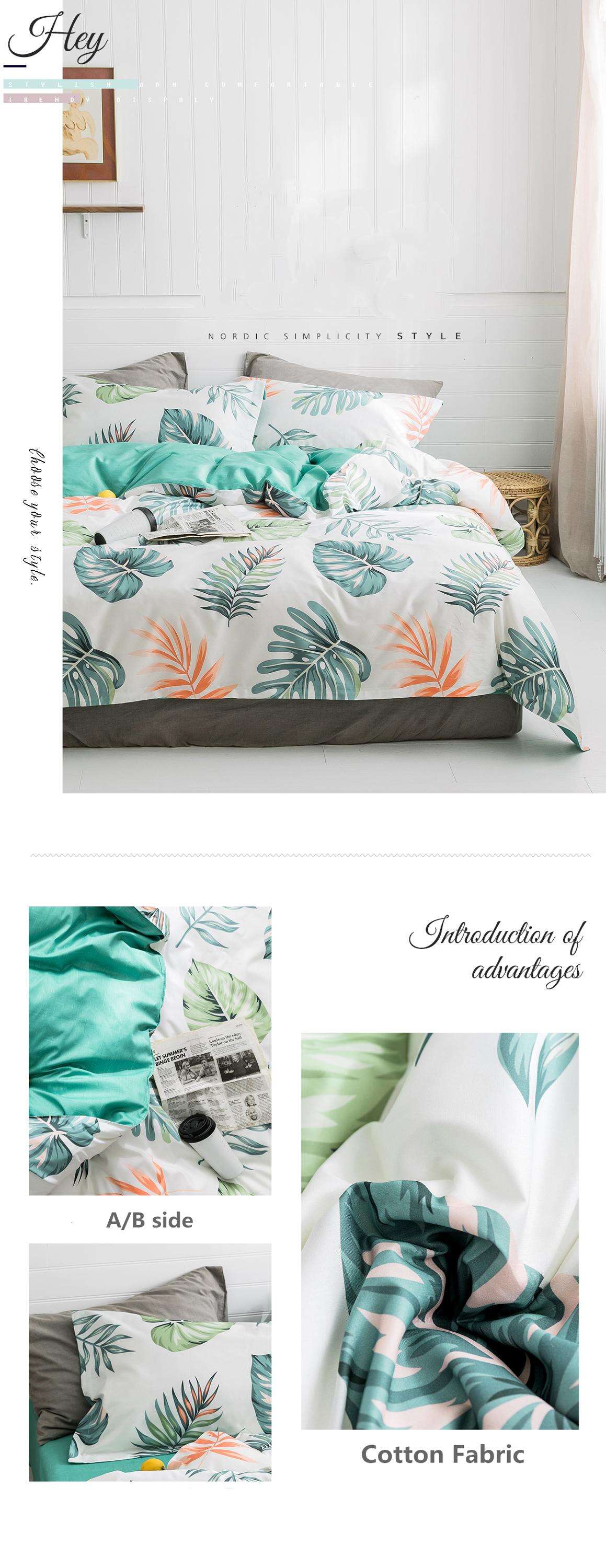 Skin-friendly hot sale bedroom 100% cotton luxury design printing style 4 piece bedding sets supplier