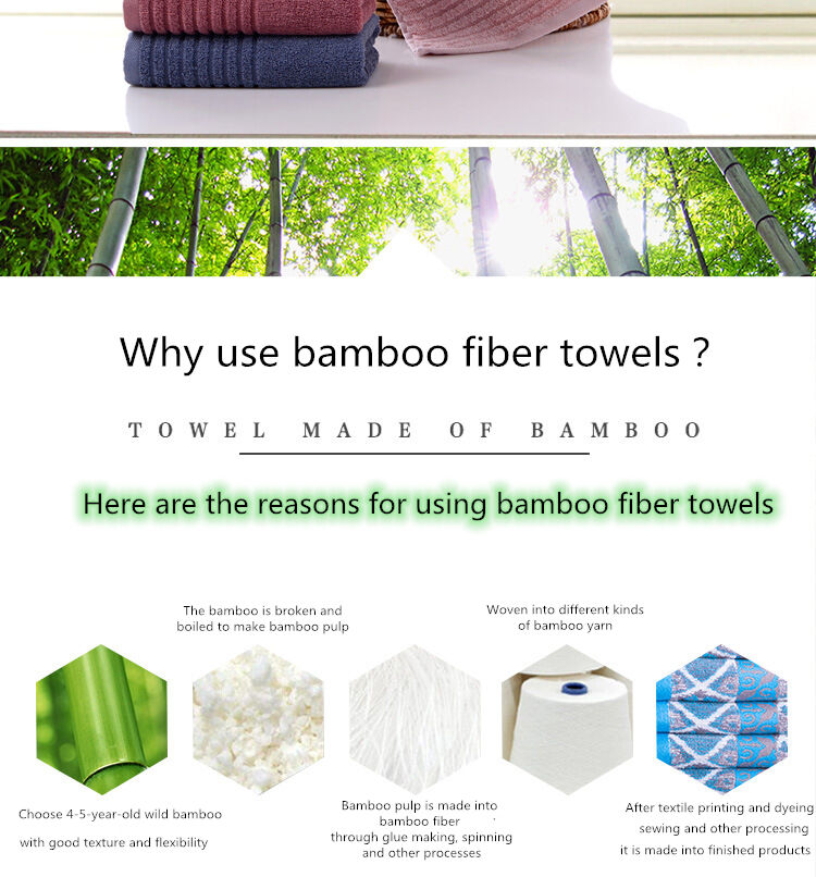 Wholesale promotional terry printing towel 100% bamboo fiber face towels bath towel supplier