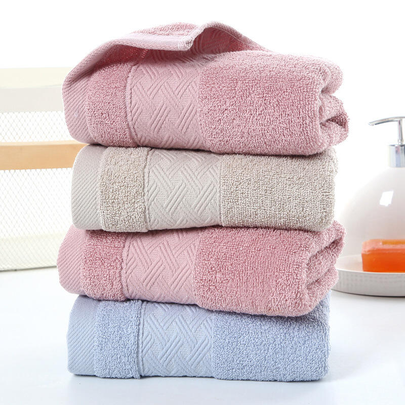 High quality promotional gifts towels terry fabric 100% cotton adult home towel supplier