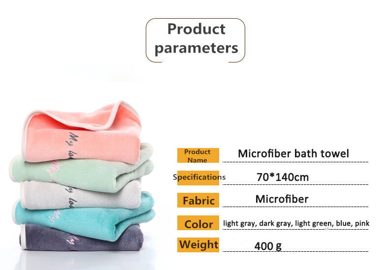 OEM customise logo microfiber towels designer super quality absorbent thick bath towel manufacture