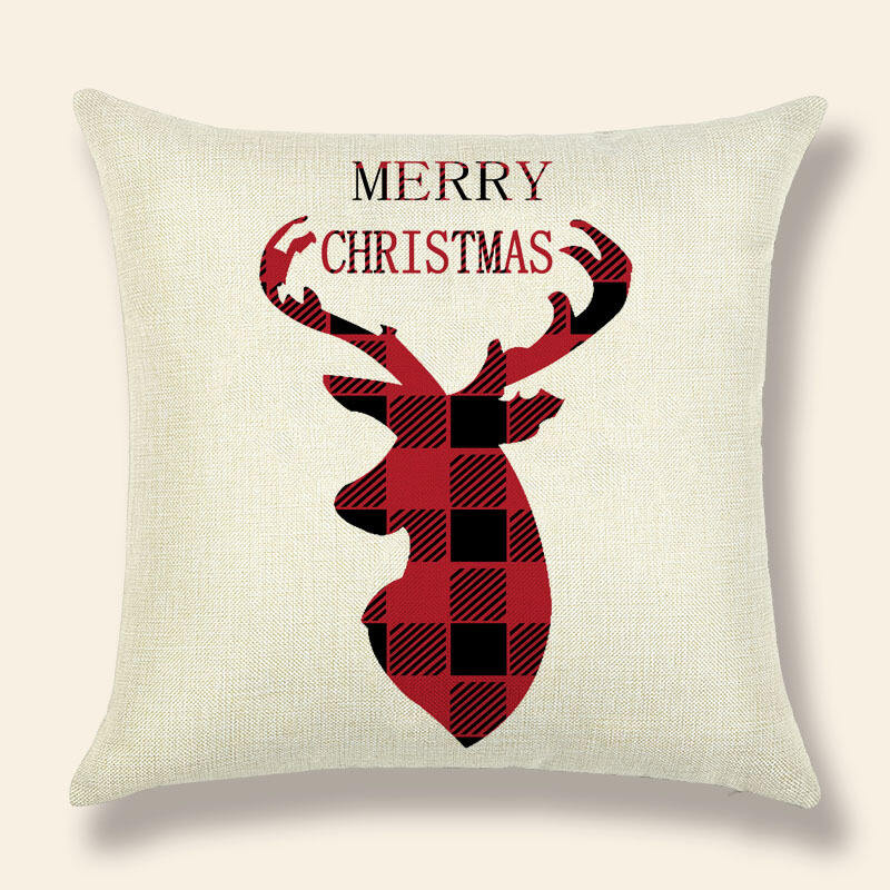 Christmas cushion cover 45*45 Pillowcase sofa Cotton Linen covers Home Decor Pillow cases factory