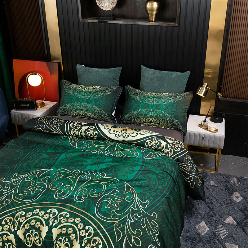 3D Custom Fashion Printed Bedding Set Luxury Mandala Cover Set manufacture