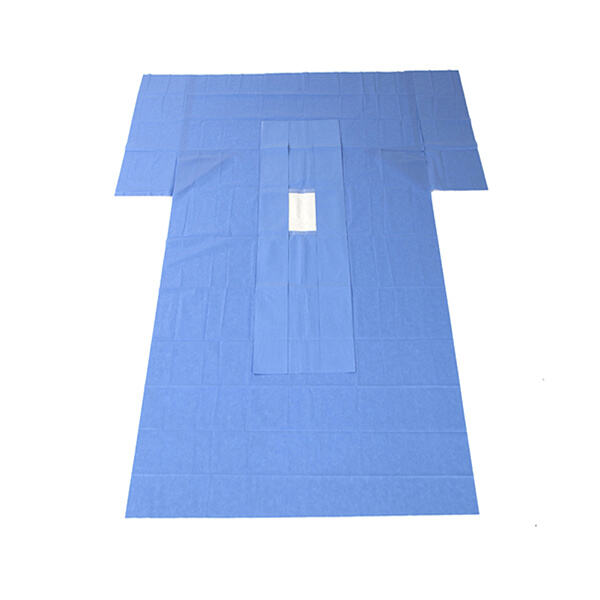 Nonwoven medical drapes for easy cleanup and disposal.