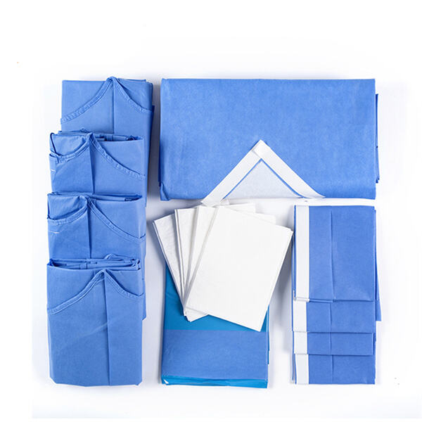 Convenient and efficient surgical pack including drapes for operating room use