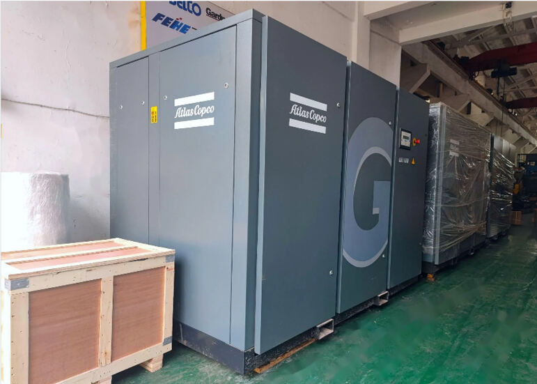 A large Indonesian company purchased our company's GA series screw air compressors