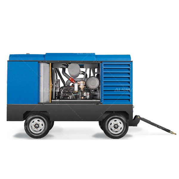 Przenośne kompresory śrubowe dla prac na bieżąco