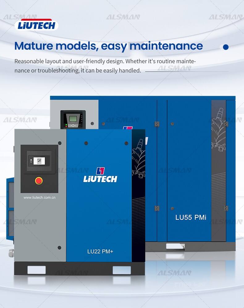 Liutech LU45PM Plus Ultra Efficient Permanent Magnet Variable Frequency Air Compressor manufacture