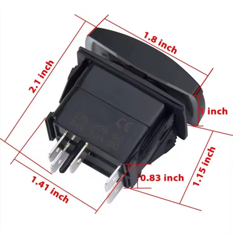 LED Light Bar 5Pin Laser On Off LED Light 20A 12V 10A 24V Rocker Switch for 4X4 Boat Trucks