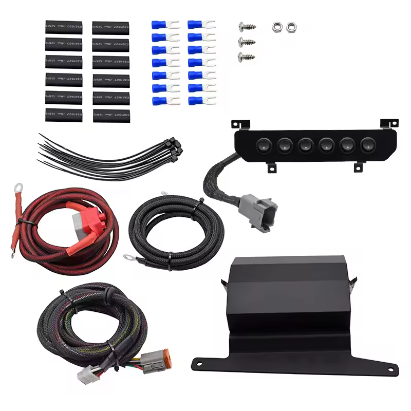 6 gang round button on-off multiple switch light controller ovládacia schránka pre ovládací panel pre jeep wrangler jl 2018-2023