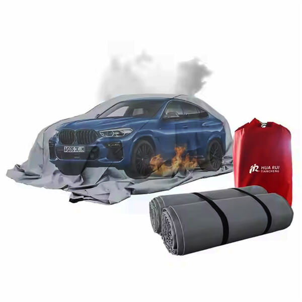 Gelassenheit auf der Straße mit einer Feuerdecke in Reichweite