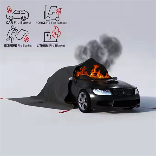Wie ein Feuerdecke Lithium-Ionen-Batterie-Brände in Elektrofahrzeugen löschen kann.