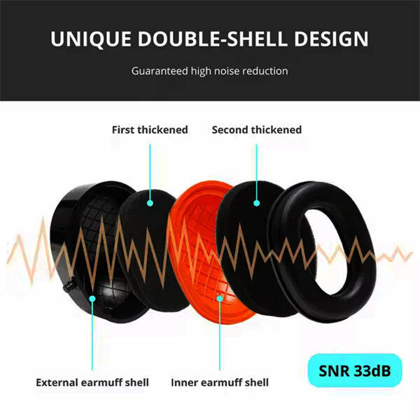 Protects against loud noises to prevent hearing damage during shooting activities