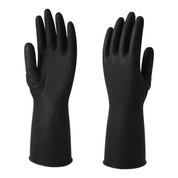 How to choose the right size black rubber gloves for wholesale purchase?