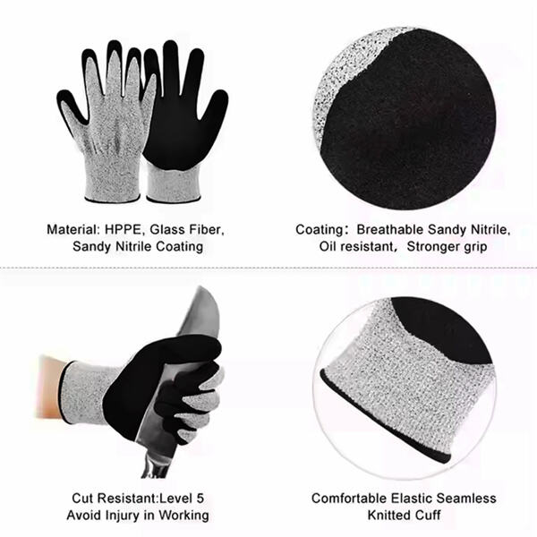 Cut-proof and heat-proof gloves for industrial and home use.