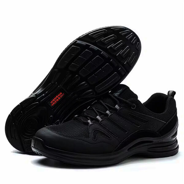 Stylish and Protective Black Safety Shoes for Workplace Safety