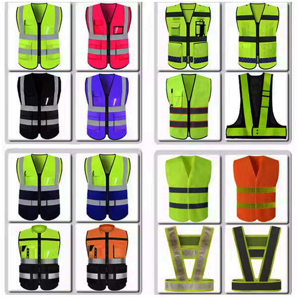 Fluorescent Work Vests for Roadside Workers