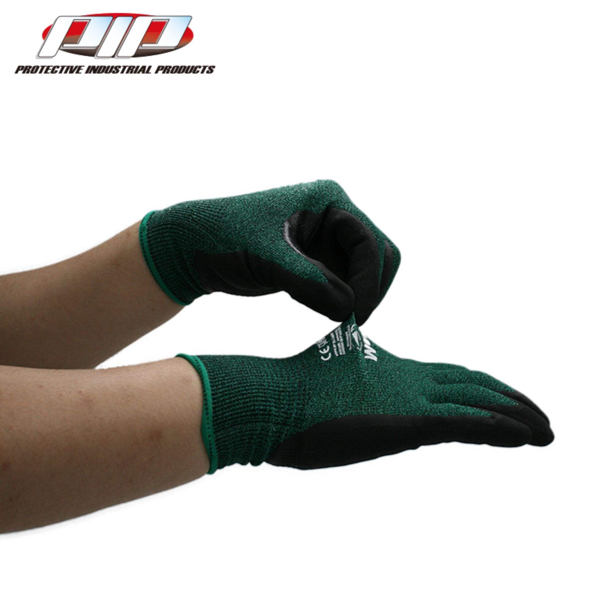 15 Gauge Seamless Knit MicroFoam Nitrile Coated Safety Gloves