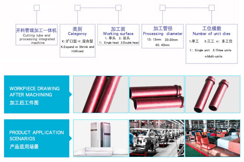 Cutting pipe end processing integrated machine details